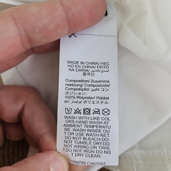 Shein white off the shoulder cropped corset lace top 4XL - Picture 4 of 4